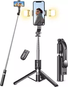 45'' Selfie Stick Tripod with Light and Wireless Remote for Smartphones - Picture 1 of 11