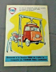 PUB PUBLICITE ANCIENNE ADVERT CLIPPING 100519 / STATION FINA TANKER FINA CANADA - Picture 1 of 1