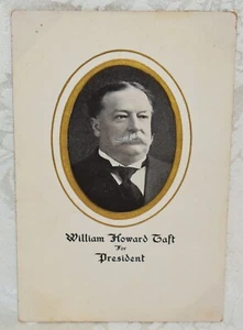 123k. OVAL PRESIDENTIAL PORTRAIT WM H. TAFT FOR PRESIDENT LITHO POSTCARD, UNUSED - Picture 1 of 2