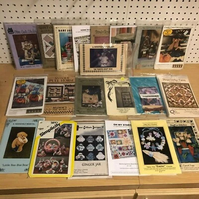 HUGE Lot of 29 Vintage Sewing Quilting Patterns  - Image 1 of 4