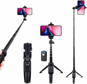 Selfie Stick Tripod Bluetooth Remote 360° For iPhone 15 14 13 12 11 Pro /Pro Max - Picture 1 of 34