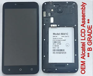 Alcatel Tetra 5041C LCD Display Touch Screen Digitizer Assembly + Frame *B GRADE - Picture 1 of 1