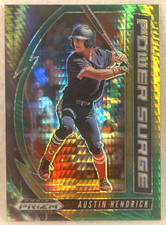 AUSTIN HENDRICK #PDP167 2020 Panini Prizm Draft Picks Power Surge Green Pulsar