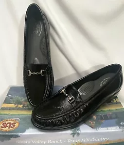 Mocassino mocassino Sas Metro P nero slip on in pelle scarpe comode 8,5 S nuovo con scatola/nuovo - Foto 1 di 6