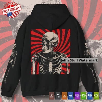 Sudadera con Capucha Skull Streetwear Unisex Heavy Blend™ Esqueleto Pullover Sudadera Foto 1 de 4