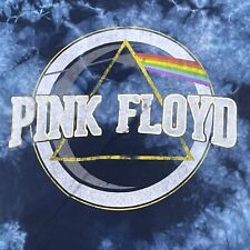 Womens Pink Floyd 1973 Dark Side Of The Moon Blue Concert T Shirt Size Large
