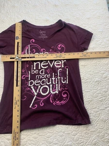 JONNY DIAZ YOUTH XL "MORE BEAUTIFUL" CONCERT T SHIRT BURGUNDY PINK - Picture 1 of 5