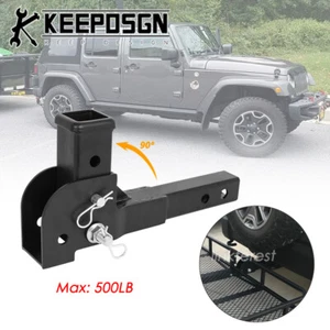 Adaptador receptor enganche de remolque de 2"" para Jeep Wrangler montaje en vástago portador de carga - Imagen 1 de 12