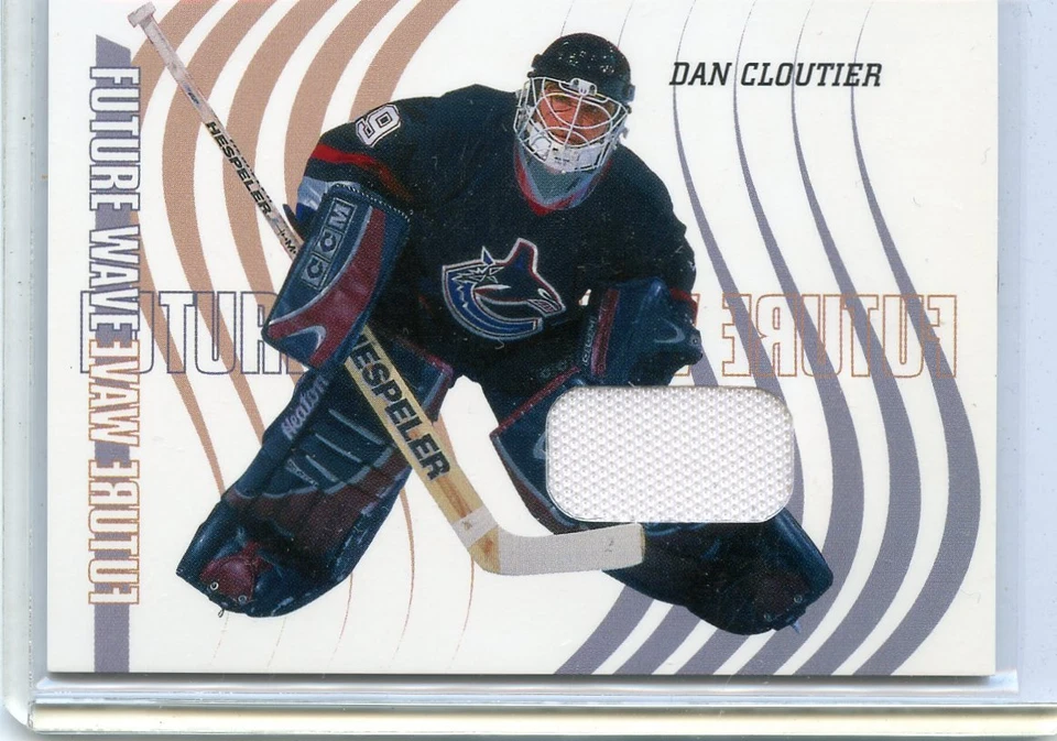 2002-03 IN THE GAME BAP BETWEEN THE PIPES DAN CLOUTIER FUTURE WAVE GAME JERSEY - Image 1 of 1