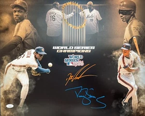 Dwight Doc Gooden & Darryl Strawberry Signed 16x20 Photo Comp JSA COA Mets - Picture 1 of 3