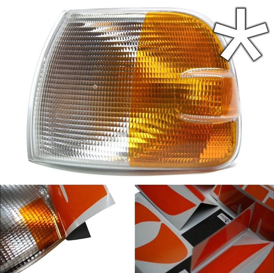 US - Design - Folie für Blinker VW T4 langer Vorderwagen, Multivan, Caravelle... - Bild 1 von 3