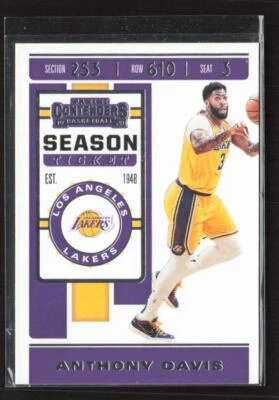 2019-20 Panini Contenders #7 Anthony Davis Los Angeles Lakers (X) - Image 1 of 2