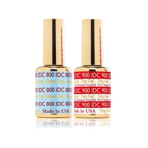 DND DC Base Gel & Top Gel No Cleanser Needed Set 18ml | DC800 + DC900 - Picture 1 of 1