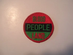 Vintage Blood People Land Patch BLM Late 60s Early Seventies 3 Inch Diameter - Picture 1 of 3