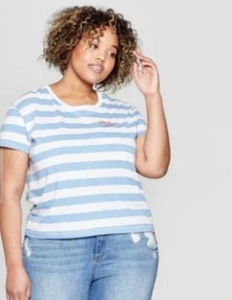 Fifth Sun - Striped Crew Neck T-Shirt - Stay Chic - NWT - Picture 1 of 4