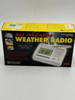 Oregon Scientific All Hazards Emergency Alert Monitor Weather Radio NOAA - Image 1 of 4