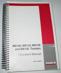 Case IH MX100 MX110 MX120 MX135 Tractor Operators Manual 9-78373 CIH ORIGINAL! - Picture 1 of 7