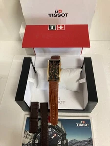 TISSOT Heritage Banana Watch Pink Gold Quartz Leather Strap - Picture 1 of 10