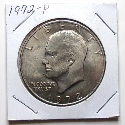 Moeda IKE Dollar 1972-P Eisenhower One Doller Estados Unidos Eagle Reveres $1.00 - Imagem 1 de 3