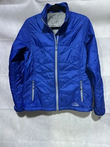 CHAQUETA ACOLCHADA LANDS' END para mujer M REG azul real PRIMALOFT ACOLCHADA USADA EN EXCELENTE ESTADO - Imagen 1 de 6