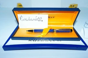 Waterman LeMan Patrician Ballpoint Pen, Blue Marble, GT, Nice - Picture 1 of 9