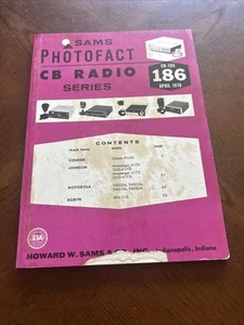 Sams Photofact CB Radio Series Vol.186 April 1978 CB-186 - Zdjęcie 1 z 1