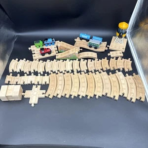 Thomas & Friends Wooden Railway Train Set W/Tracks & Accessories 2001 Set Of 55 - Picture 1 of 7