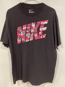 Vintage Nike T-Shirt schwarz und pink Damen Large Loose Fit - Bild 1 von 7