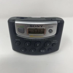 Sony Walkman SRF-M37V Portable AM/FM Weather Band Radio w/ Belt Clip Working - Picture 1 of 6