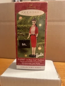 Barbie VTG Busy Gal Fashion Ornament Hallmark Keepsake 2001 8th in Series - Picture 1 of 4