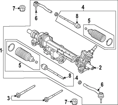 Подлинный Ford 2021-2024 Ford Bronco — внутренний анкерный стержень MB3Z-3280-A - Изображение 1 из 4