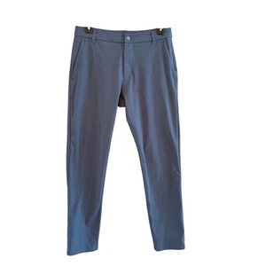 Lululemon Size 32 Commission Pant Classic Iron Blue Travel Commute Golf - Picture 1 of 13