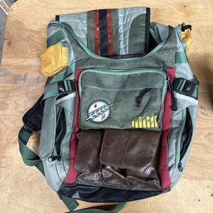 Bioworld Star Wars Boba Fett Travel Bookbag ***Top Zipper Missing*** - Picture 1 of 5