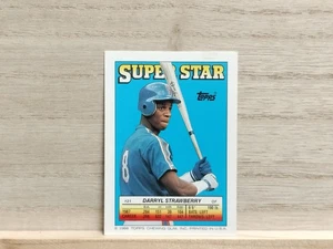 Tarjeta trasera adhesiva Darryl Strawberry Topps Super Star 1988 # 21 - Imagen 1 de 8