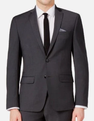 Bar III Hombres Ajustado Resistente a las Arrugas Lana Traje Chaqueta 38 R NUEVO $295 TAUR1CZZ00 Foto 1 de 3