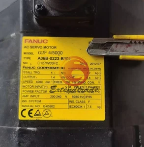 1 Stück gebrauchter Fanuc A06B-0223-B101 Servomotor A06B0223B101 - Bild 1 von 1