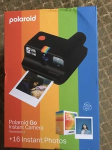 Polaroid Go Generation 2 Instant Camera + 16 Instant Photos - Black - Afbeelding 1 van 4