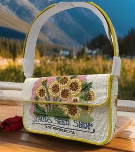 Borsa a tracolla AUTENTICA NUOVA CON ETICHETTE Staud Tommy floreale perle di vetro - consigli ordinati - NUOVO arrivo ~ - Foto 1 di 20