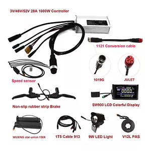 Electric Bike Controller Kits 28A 36V 48V 52V 1000W For BAFANG G062 HUB Motor - Picture 1 of 23