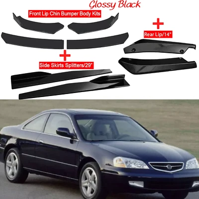 For Acura CL 1997-2003 Front Bumper Lip Spoiler Body Kit Side Skirt Rear - Imagem 1 de 4