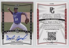 2014 Leaf Perfect Game Showcase Auto Black Daniel Sprinkle #A-DS1 Auto