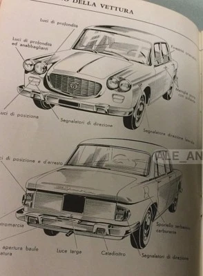 AUTO LANCIA FLAVIA LIBRETTO USO E MANUTENZIONE 2a EDIZIONE 1961 ORIGINALE   - Immagine 1 di 4