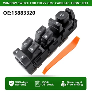 MasterPower Window Switch For Chevy GMC Cadillac 15883320 Front Left Driver Side - Picture 1 of 7