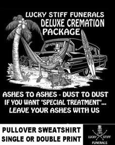 Sudadera fúnebre Lucky Stiff Funerals Ashes To Ashes Deluxe tratamiento de cremación - Imagen 1 de 12