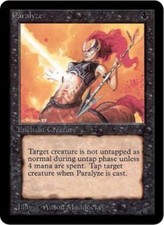 WOTC MtG Alpha Paralyze (C) Fair