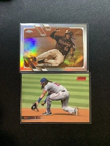 Josh Bell Lot 2 ~ Topps Rainbow Foil + red stadium club - Picture 1 of 2