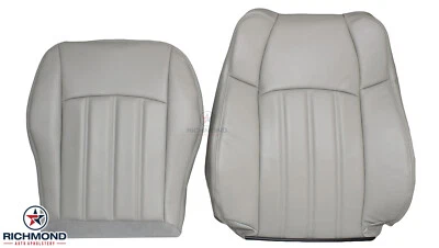 Cubierta de asiento de cuero completa gris claro para conductor Chrysler 300 C 300C 2005-2010 Foto 1 de 4