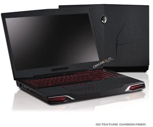 KH Laptop Carbon fiber Leather Sticker Skin for Alienware 17 M17X R2 R3 2015 - Picture 1 of 17