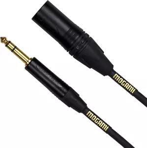Mogami GOLD-TRSXLRM-15 Gold 1/4" TRS Male to XLR Male Balanced 15' Patch Cable - Picture 1 of 1