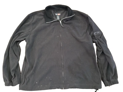Free Country Men’s Black Ribbed  Full Zip-Up Size XL FREE SHIPPING! - Image 1 of 4